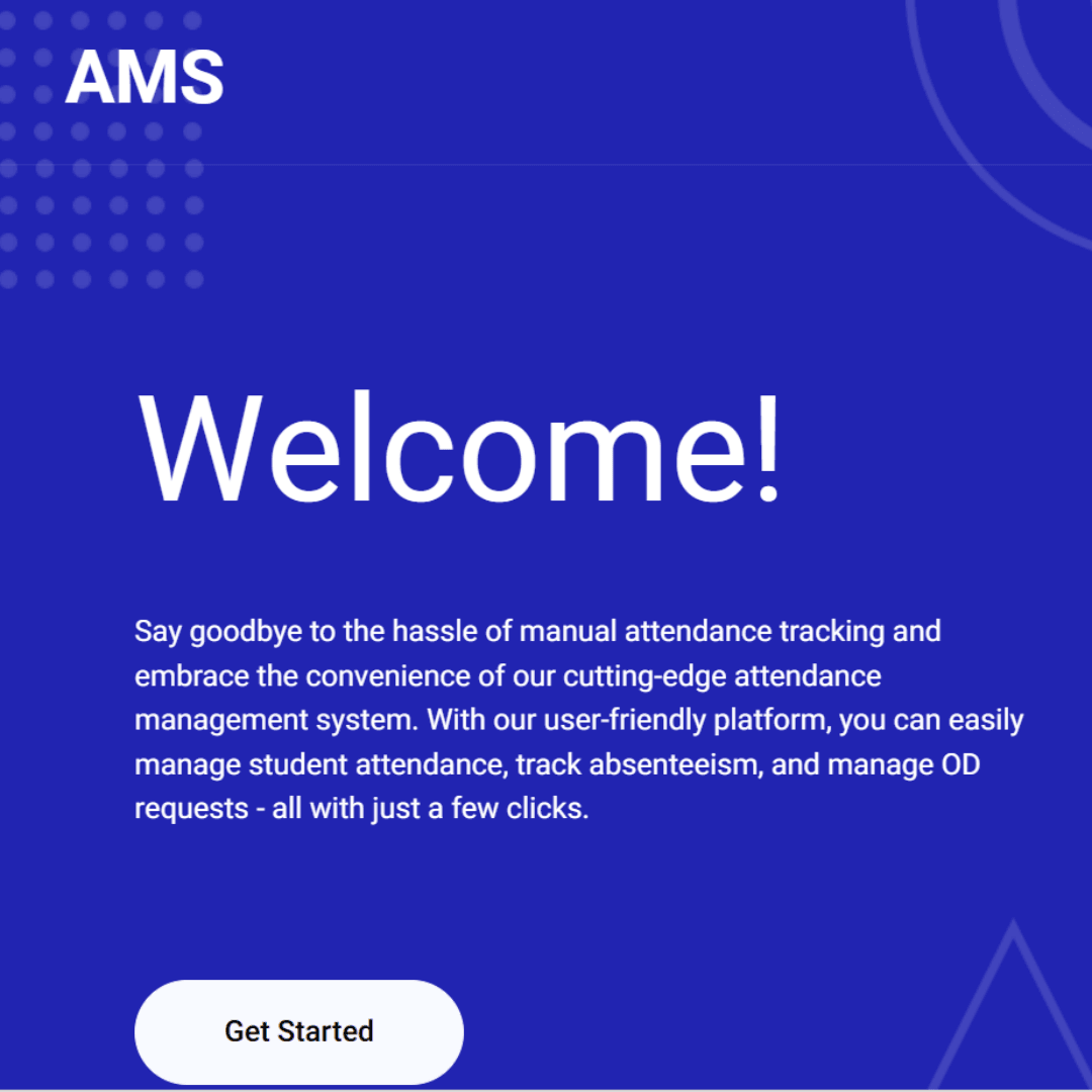 AMS — Attendance management system